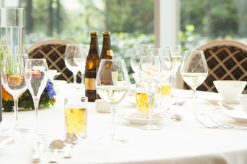 Champagne, wine, beer, bottled beer, luxury