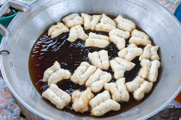 Deep-fried doughstick breakfast