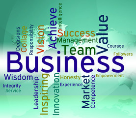 Business Words Means Import Trading And Exporting