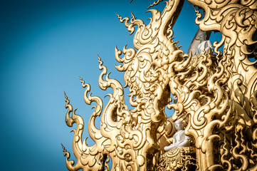 Ornate Roof at Wat Rong Khun,Thailand