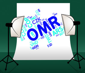 Omr Currency Means Oman Rials And Coin