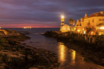 Fototapeta premium Santa Marta Lighthouse in Cascais