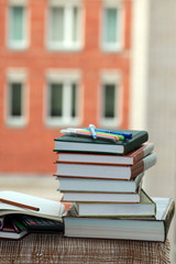 pen pencil study textbooks