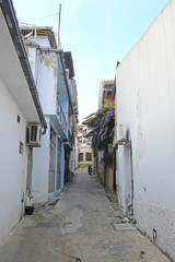 Fototapeta premium Ultsin, Montenegro, October, 1, 2015: City streets Ultsin - one of the most beautiful cities of Montenegro.