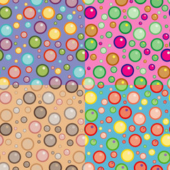 Vector set of seamless patterns