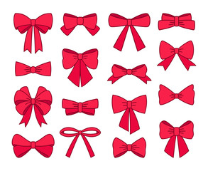 Сollection of different cute bows