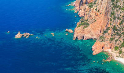 Coastal landscape of Corsica, Capo Rosso