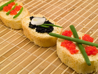 Sandwiches with Caviar