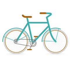 Fototapeta premium Bicycle hipster in flat style