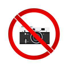No photo camera prohibition sign