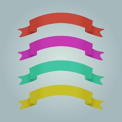 Fototapeta premium Festive ribbon for printing or banners