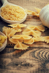 Close up of pasta on a table