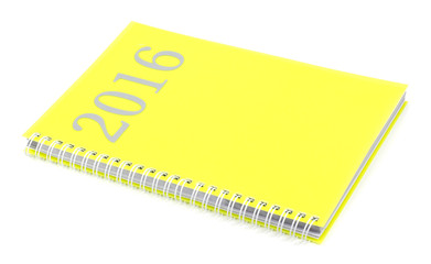 calendar 2016 on white background.