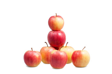 apples on a white background isolated
