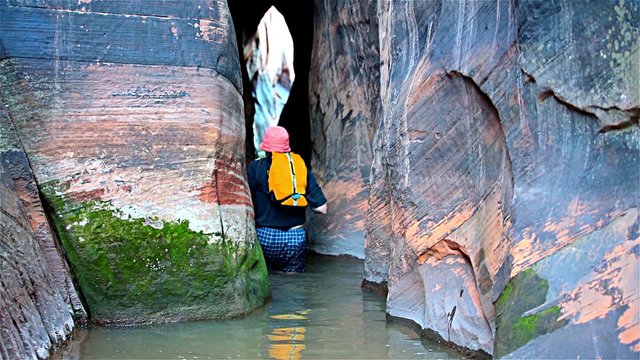Slot canyon in Grand Staircase Escalante National park, Utah