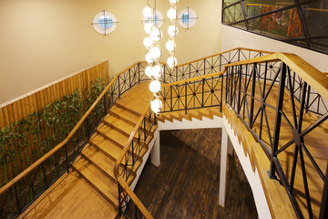 interior of modern staircase