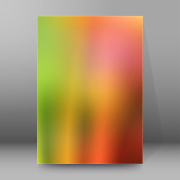 gradient blur background brochure cover page