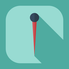 Flat modern design with shadow icons needle