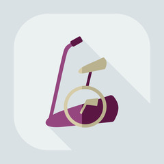 Flat modern design with shadow icon exercise bike