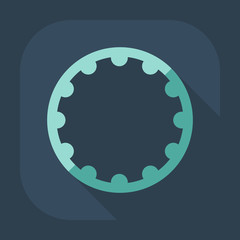 Flat modern design with shadow icon hoop