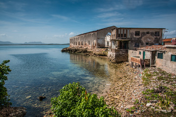 Bay in old colonial cuban city of Gibara