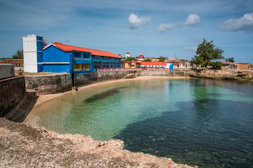 Bay in old colonial cuban city of Gibara