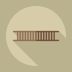 Flat modern design with shadow icons ladder