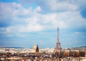 Obraz premium skyline of Paris with eiffel tower