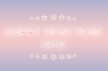 Happy New Year 2016 and star