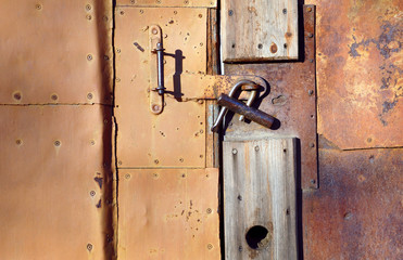 abstract background with a rusty iron