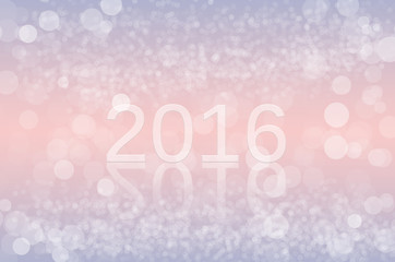 Happy New Year 2016 on the Bokeh background