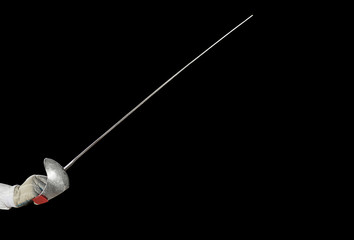Fencing Sword with Copy space 