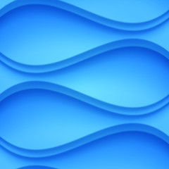 Blue shaded waves abstract vector background