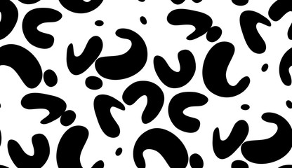 Black Fortune Cookie Pattern