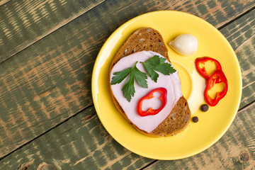 Sandwich with carbonade