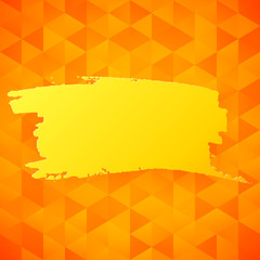 Obraz premium Vector orange triangles backdrop