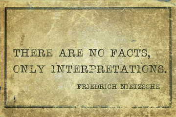 no facts Nietzsche