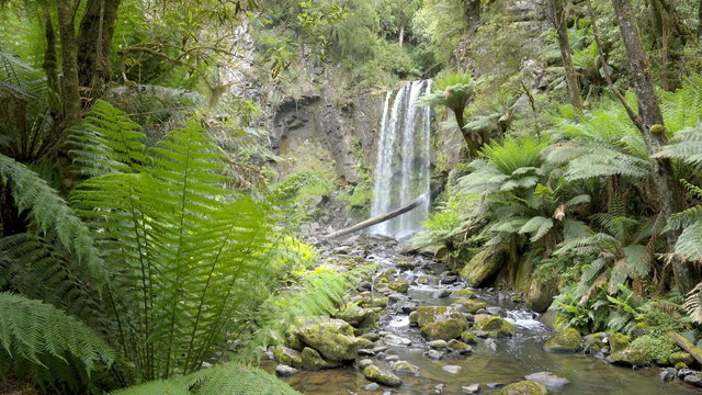 Dolly shot of the Hopetoun Falls in Victoria, Australia