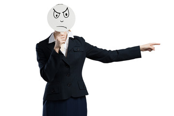 Unrecognizable businesswoman