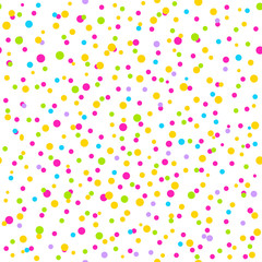 Seamless Pattern with confetti.