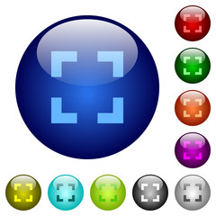 Color selector tool glass buttons