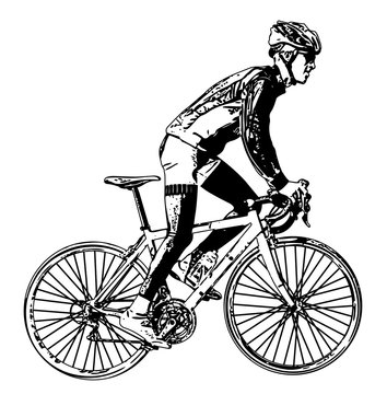 race bicyclist 3 - vector