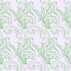 Floral seamless lace pattern. Vector illustration.