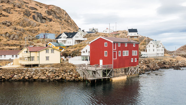 Fishing village Nyksund on Langoya Island - Vesteralen, Norway