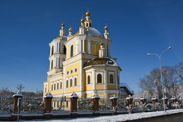 Transfiguration Cathedral in the city of Novokuznetsk