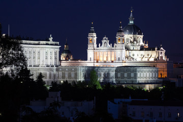 Fototapeta premium Santa Maria la Real de La Almudena - Cathedral in Madrid, Spain