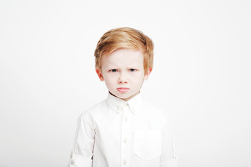 cute little emotional boy