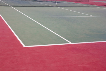 Outdoor tennis court