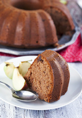 Chocolate appple cake