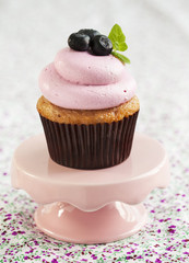 Blueberry cupcake